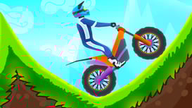 Hill Climb on Moto Bike
