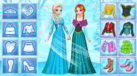 Elsa & Anna's Icy Dress Up