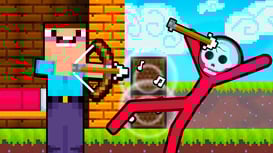 Noob Archer vs Stickman Zombie